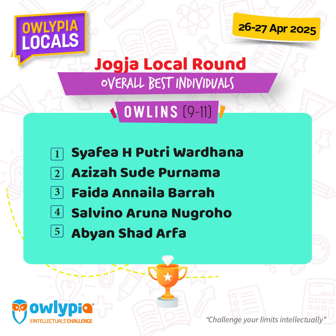Owlypia competition results showing student achievements and awards ceremony