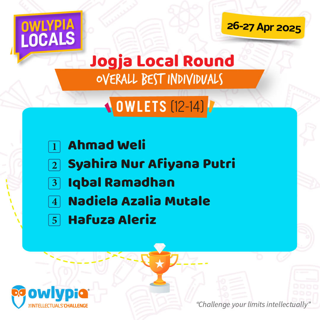 Owlypia competition results showing student achievements and awards ceremony