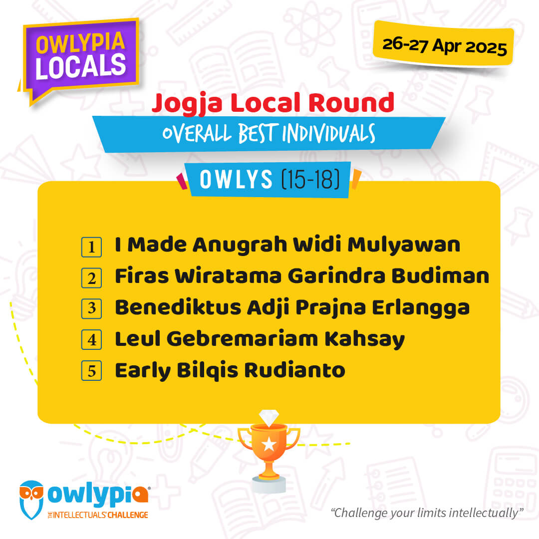 Owlypia competition results showing student achievements and awards ceremony