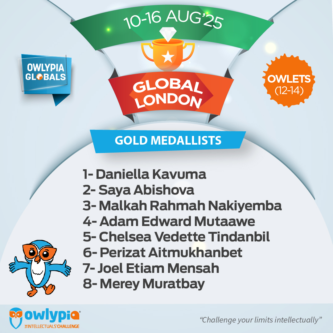 Owlypia competition results showing student achievements and awards ceremony
