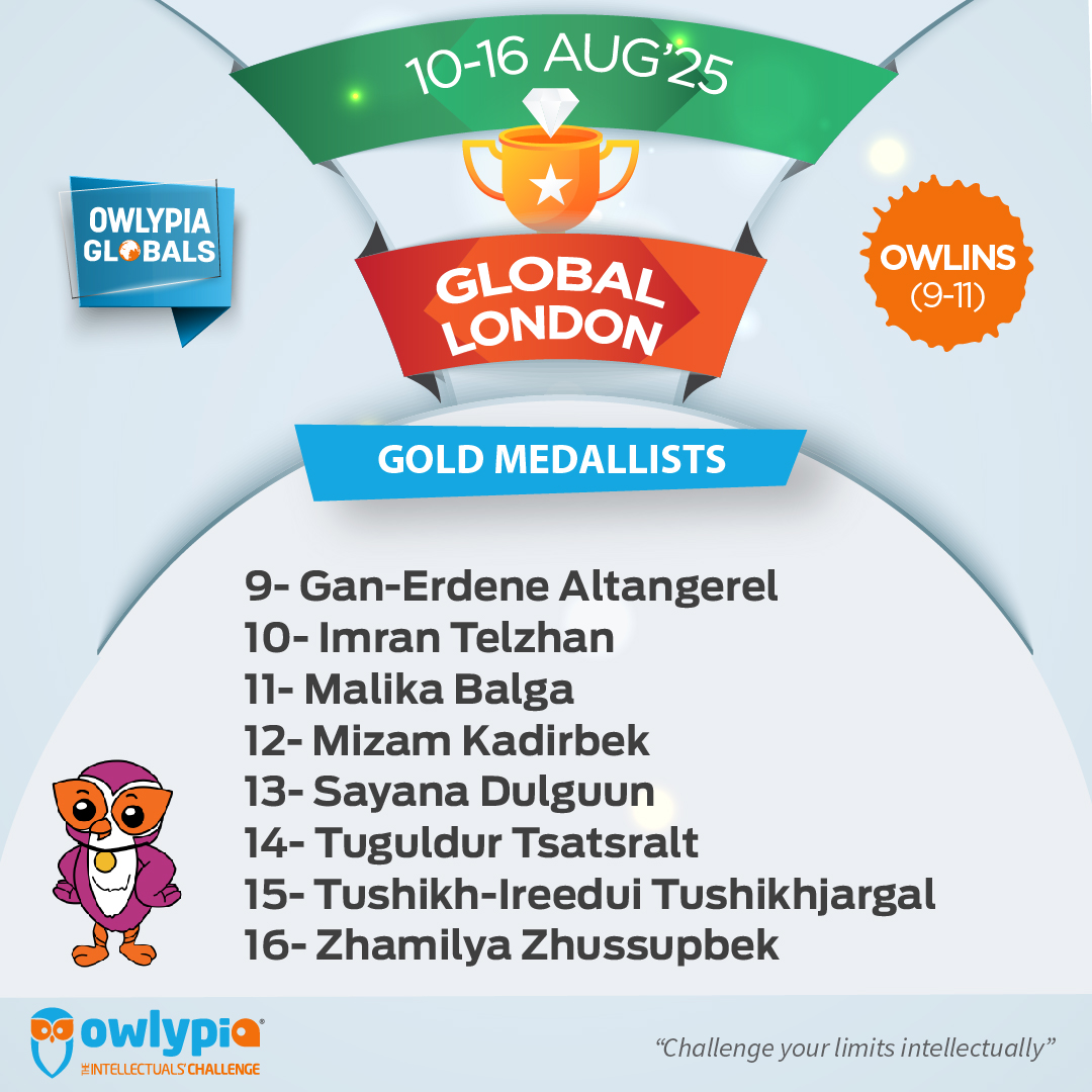 Owlypia competition results showing student achievements and awards ceremony