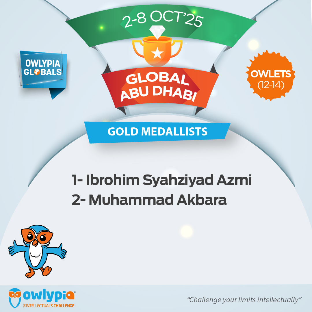 Owlypia competition results showing student achievements and awards ceremony