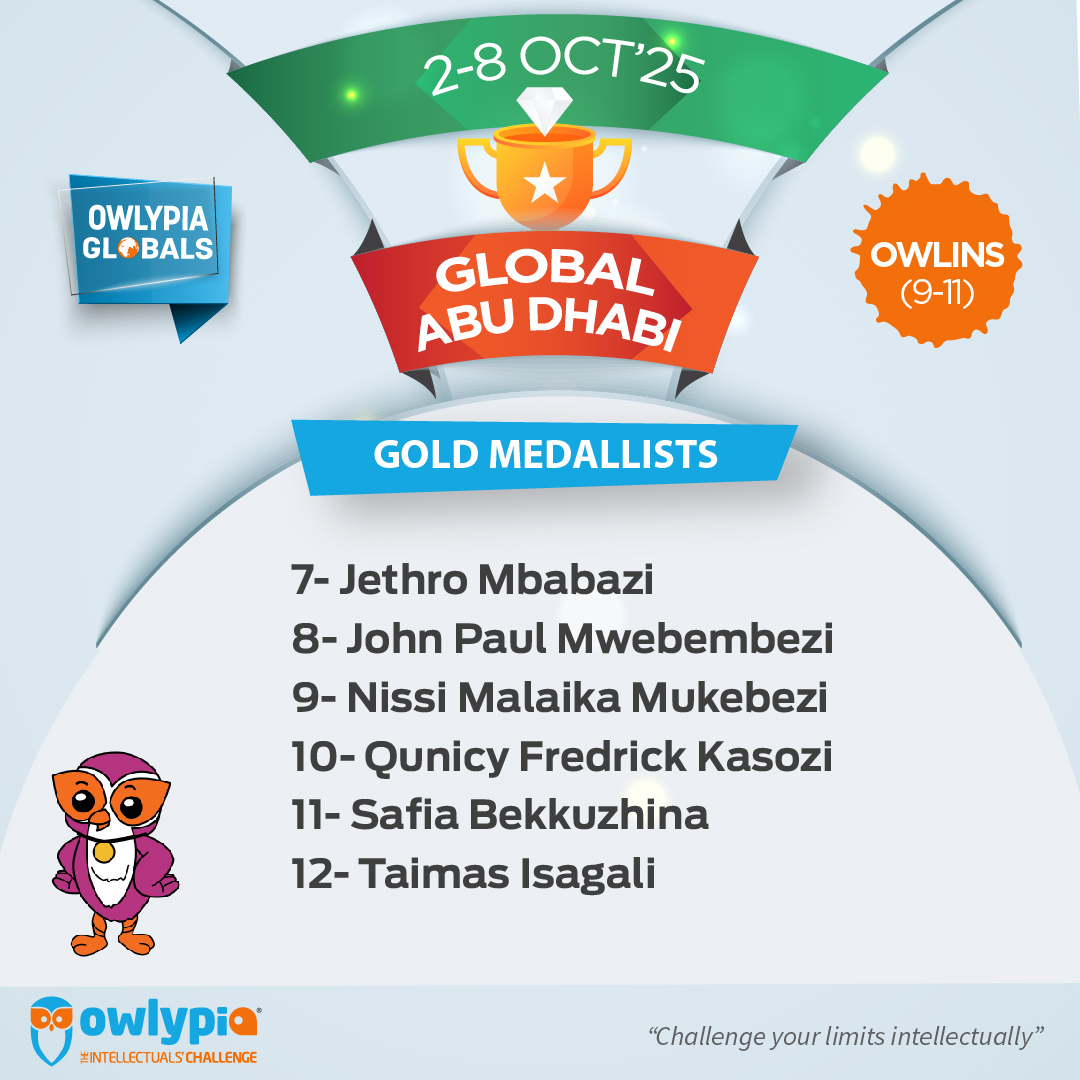 Owlypia competition results showing student achievements and awards ceremony