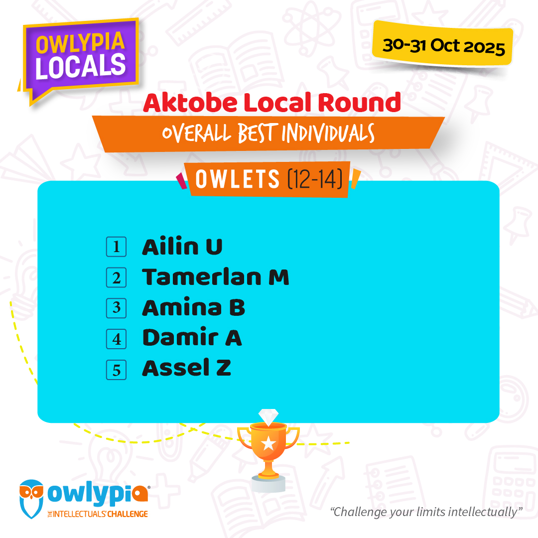 Owlypia competition results showing student achievements and awards ceremony