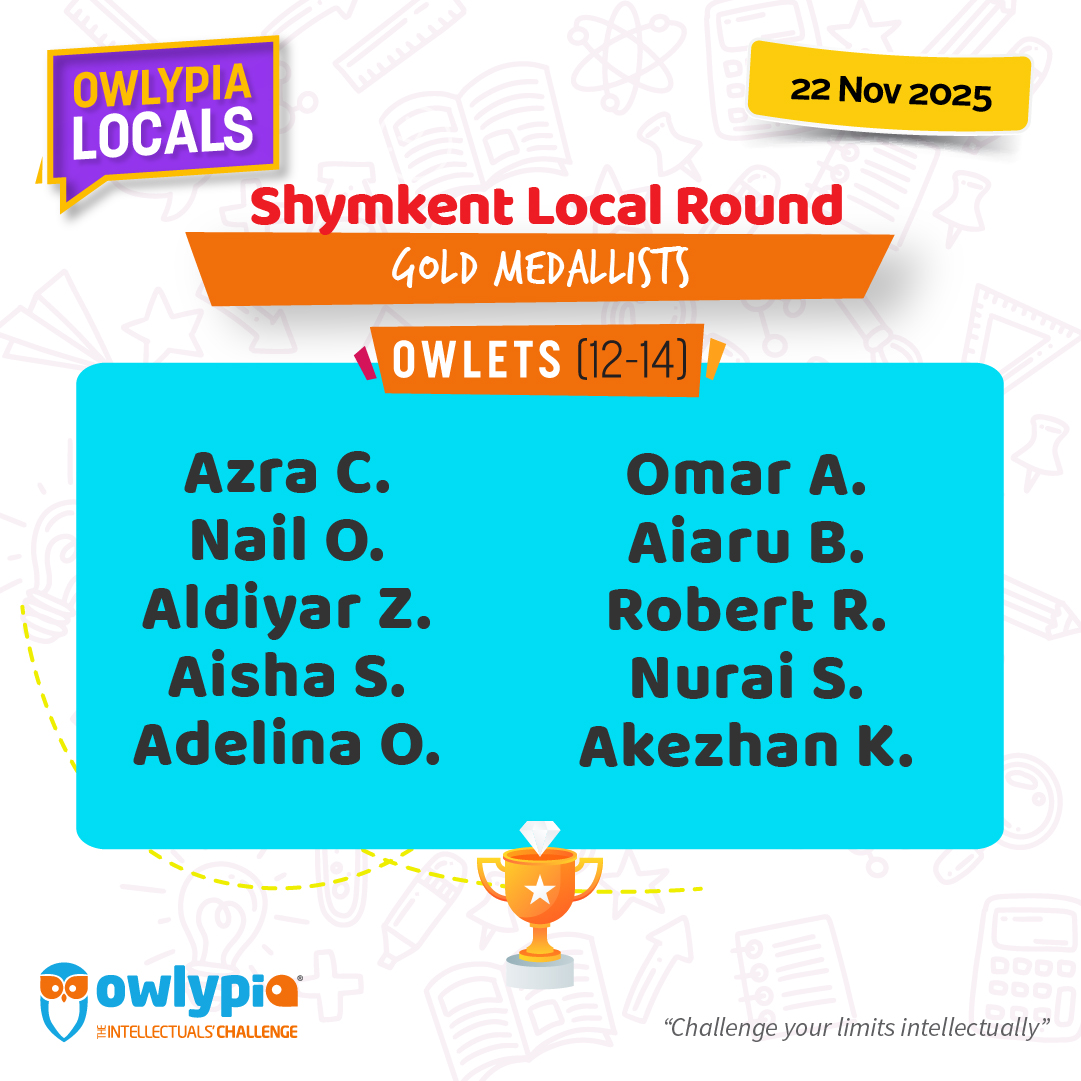 Owlypia competition results showing student achievements and awards ceremony