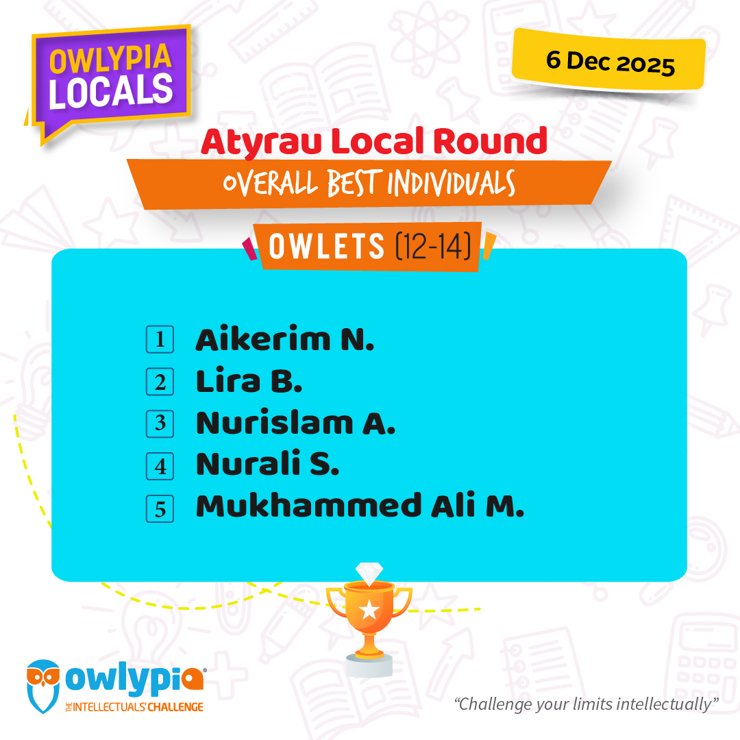 Owlypia competition results showing student achievements and awards ceremony