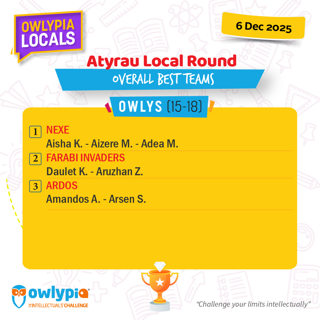 Owlypia competition results showing student achievements and awards ceremony