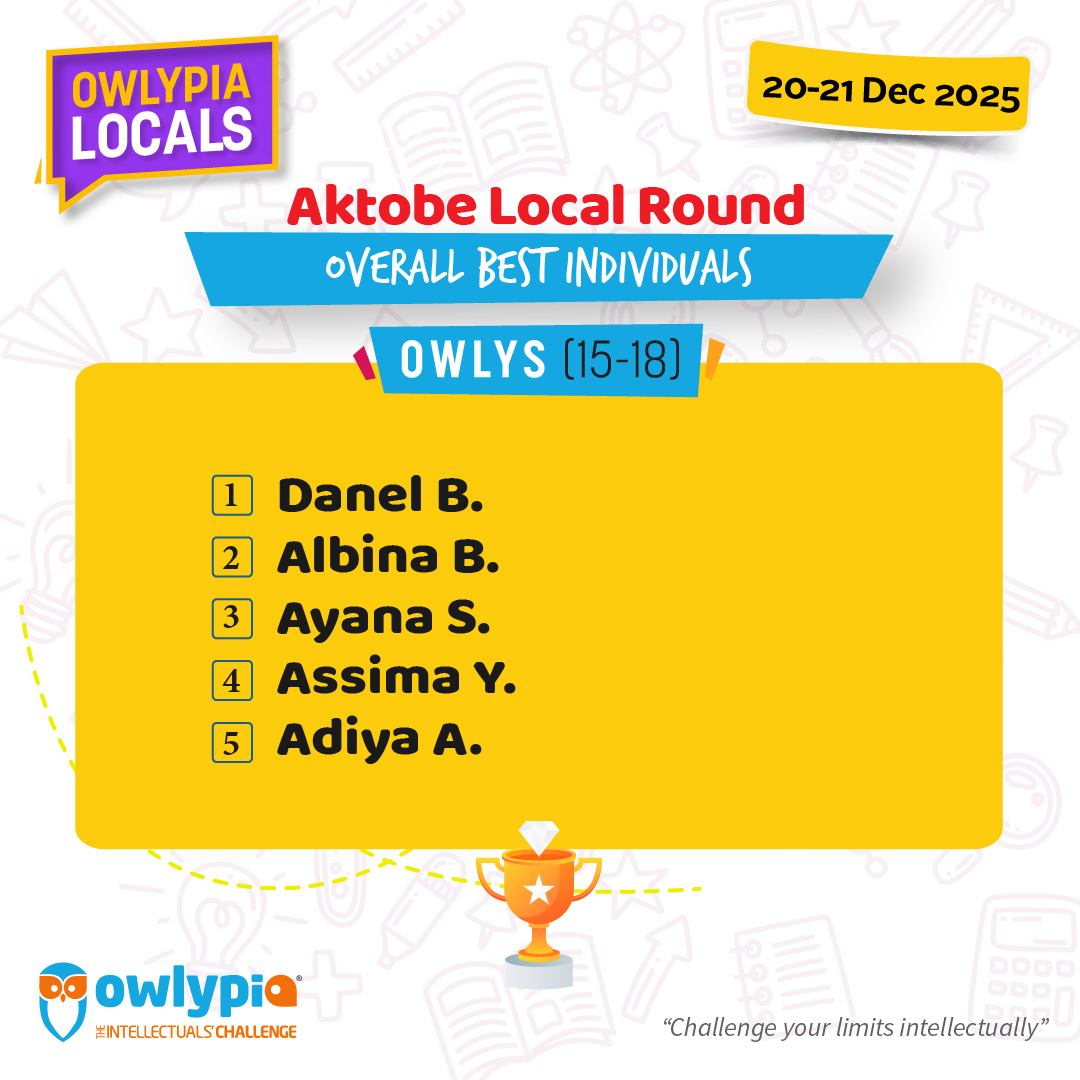 Owlypia competition results showing student achievements and awards ceremony