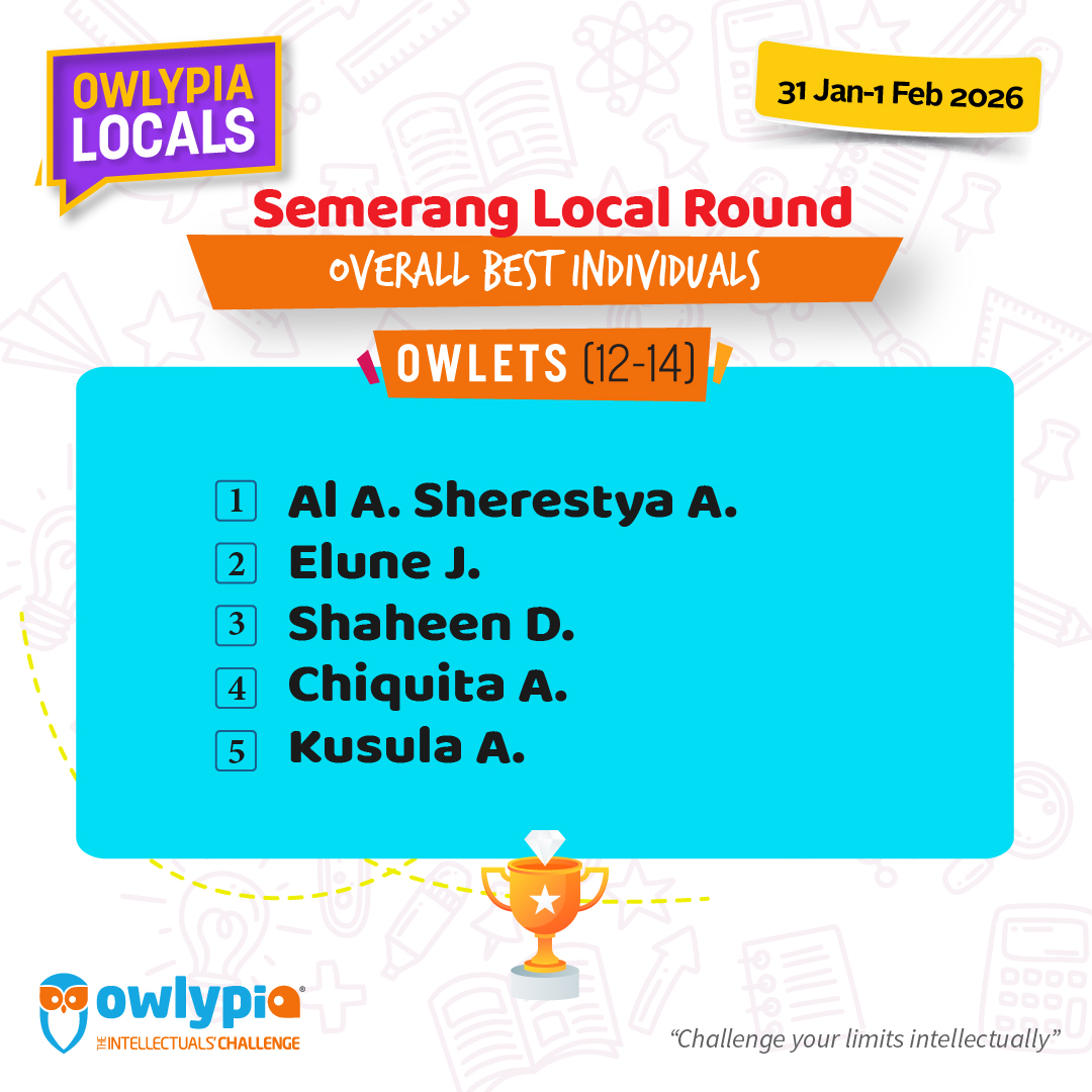 Owlypia competition results showing student achievements and awards ceremony