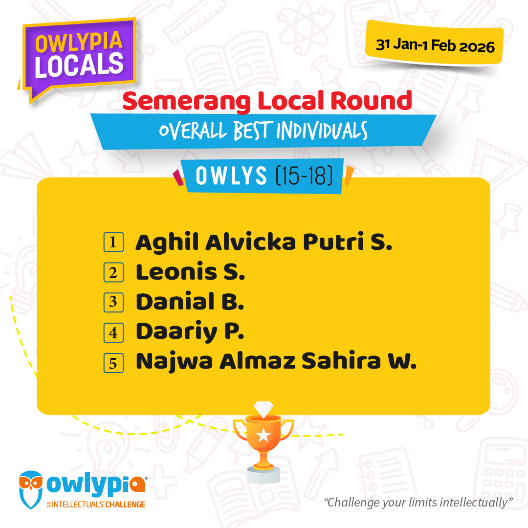 Owlypia competition results showing student achievements and awards ceremony