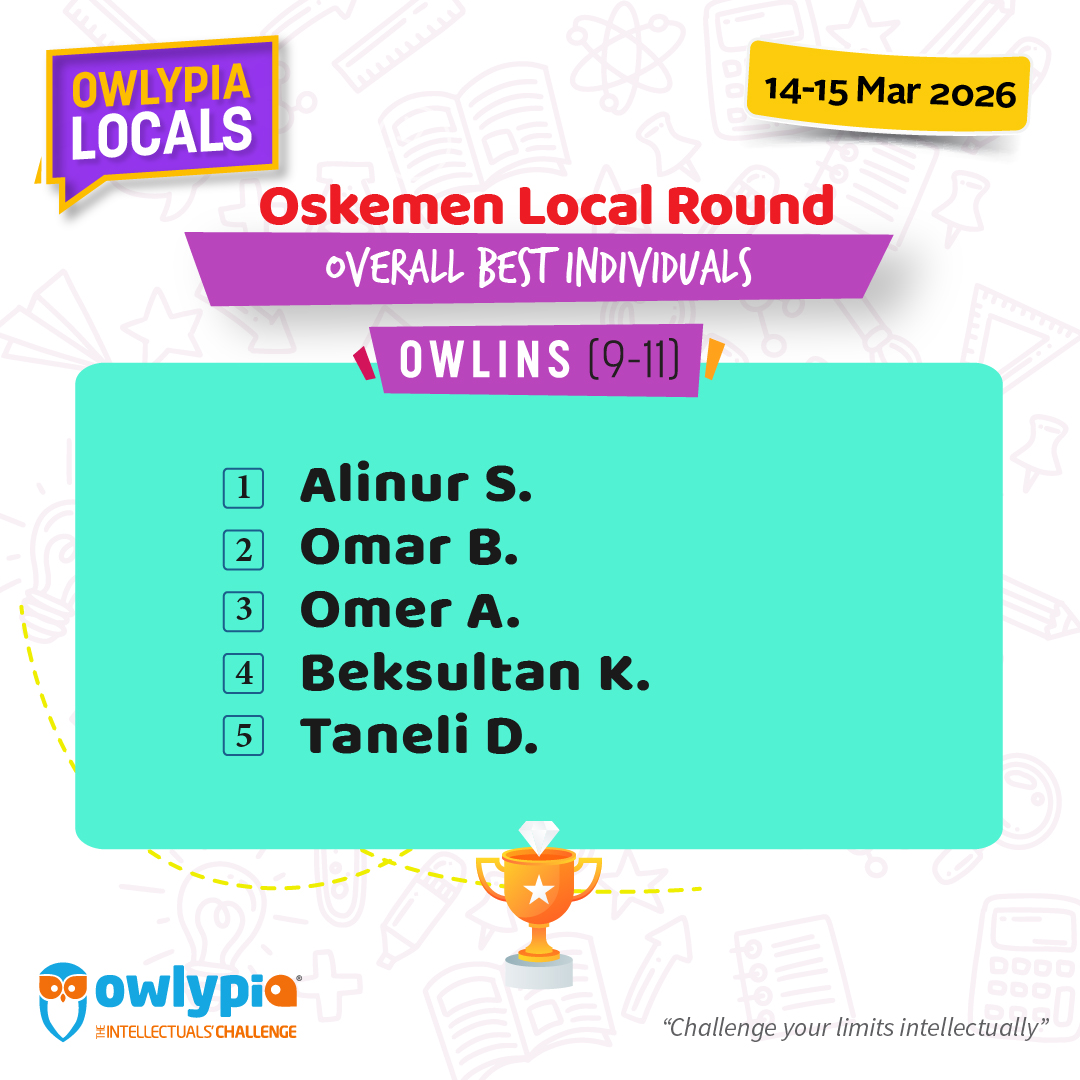 Owlypia competition results showing student achievements and awards ceremony