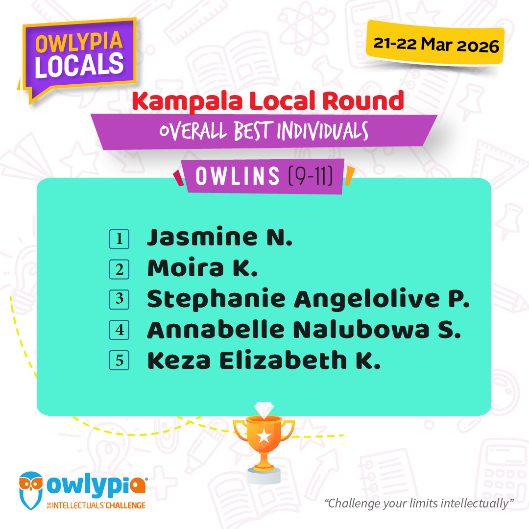 Owlypia competition results showing student achievements and awards ceremony