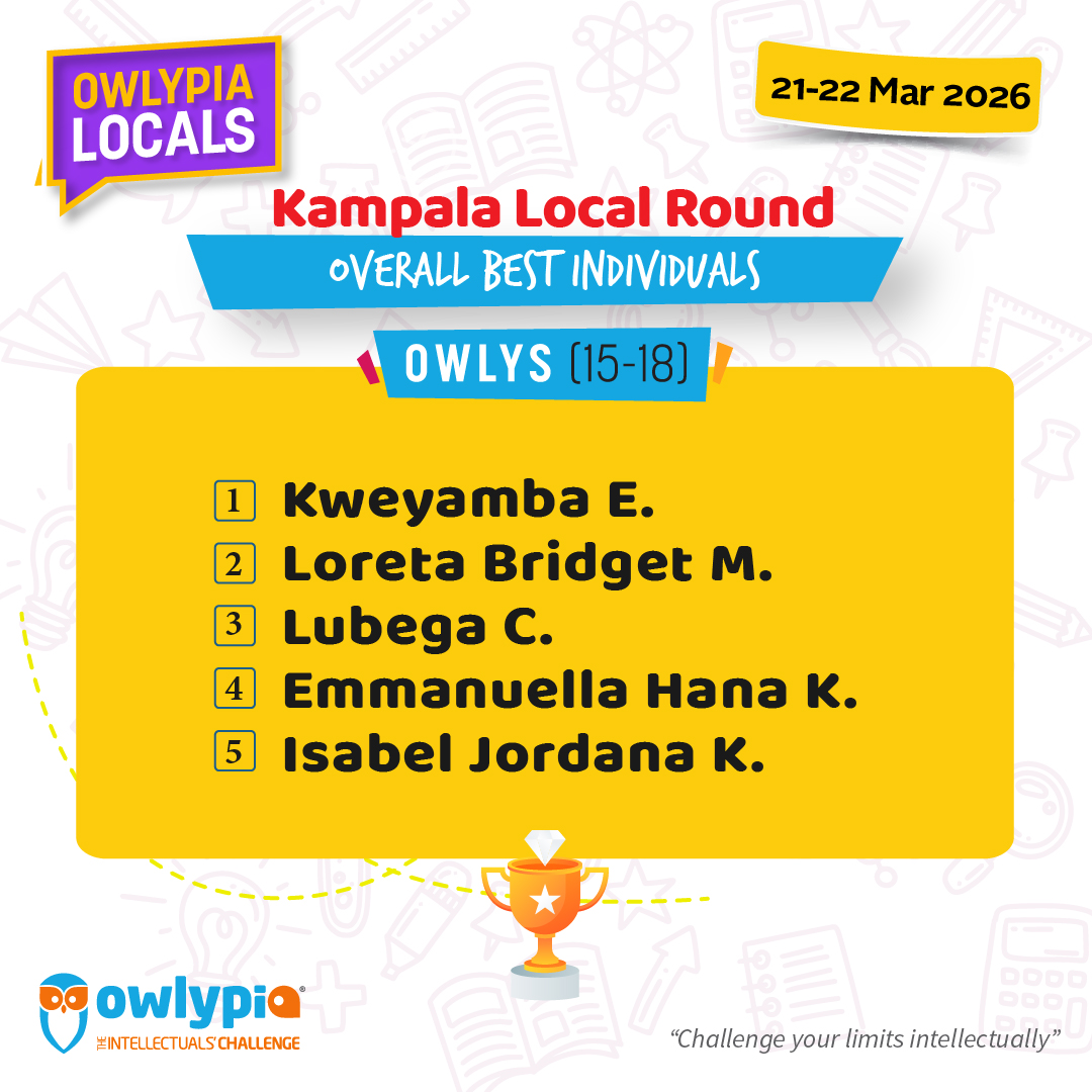 Owlypia competition results showing student achievements and awards ceremony