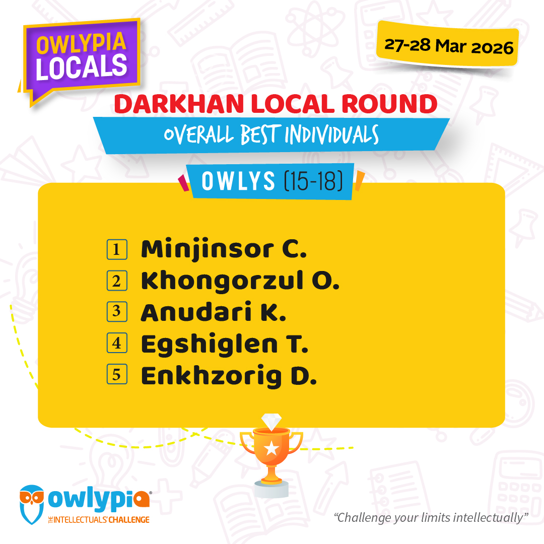Owlypia competition results showing student achievements and awards ceremony