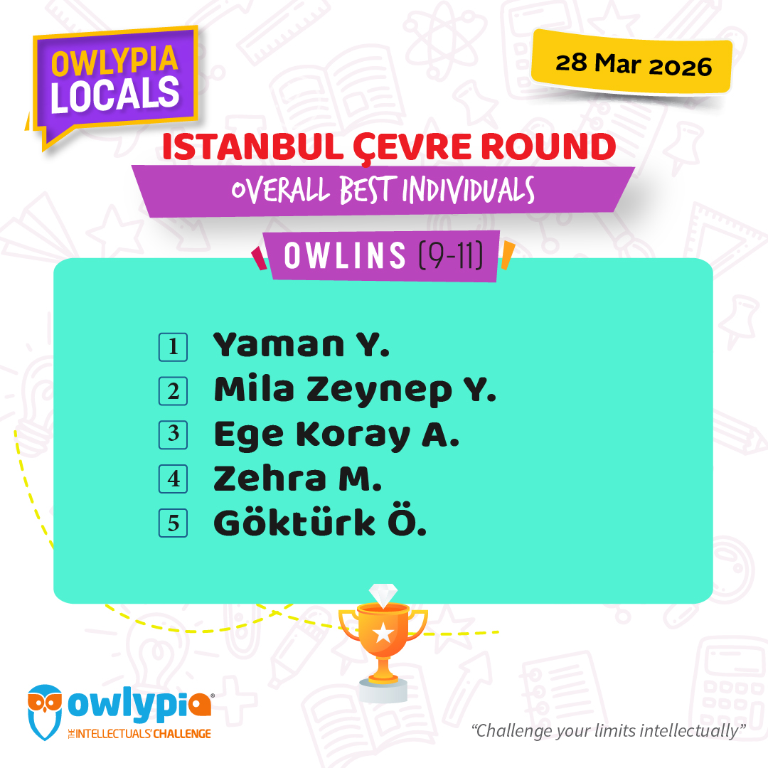 Owlypia competition results showing student achievements and awards ceremony