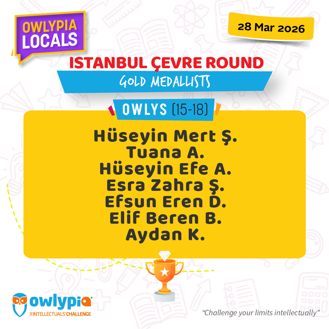 Owlypia competition results showing student achievements and awards ceremony