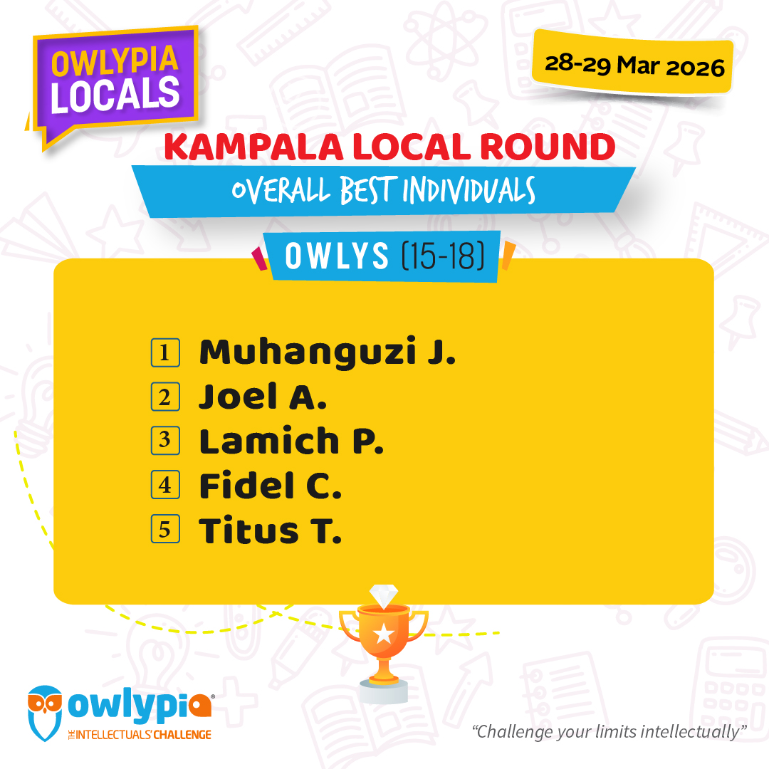 Owlypia competition results showing student achievements and awards ceremony