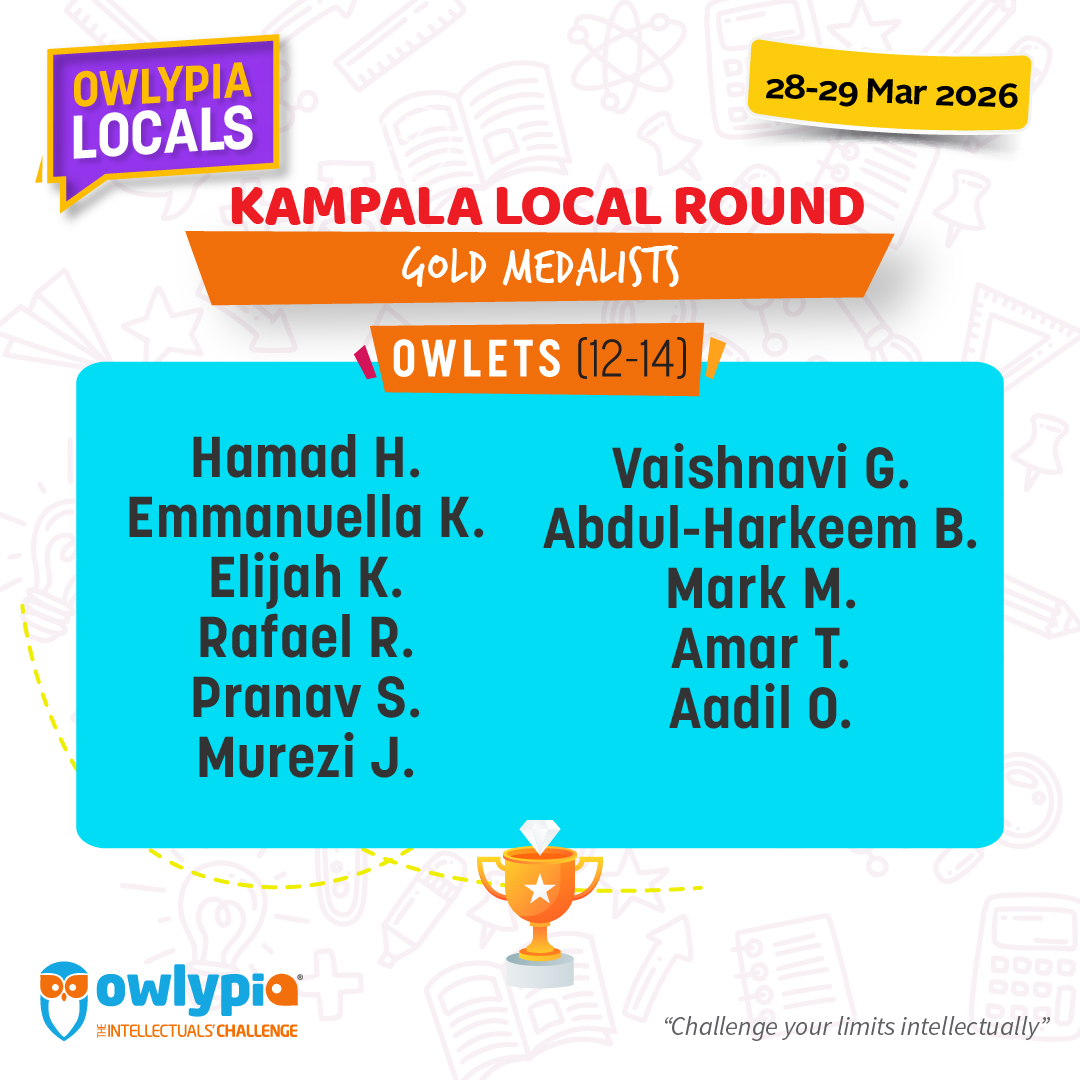 Owlypia competition results showing student achievements and awards ceremony