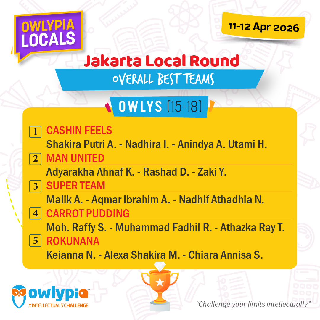 Owlypia competition results showing student achievements and awards ceremony