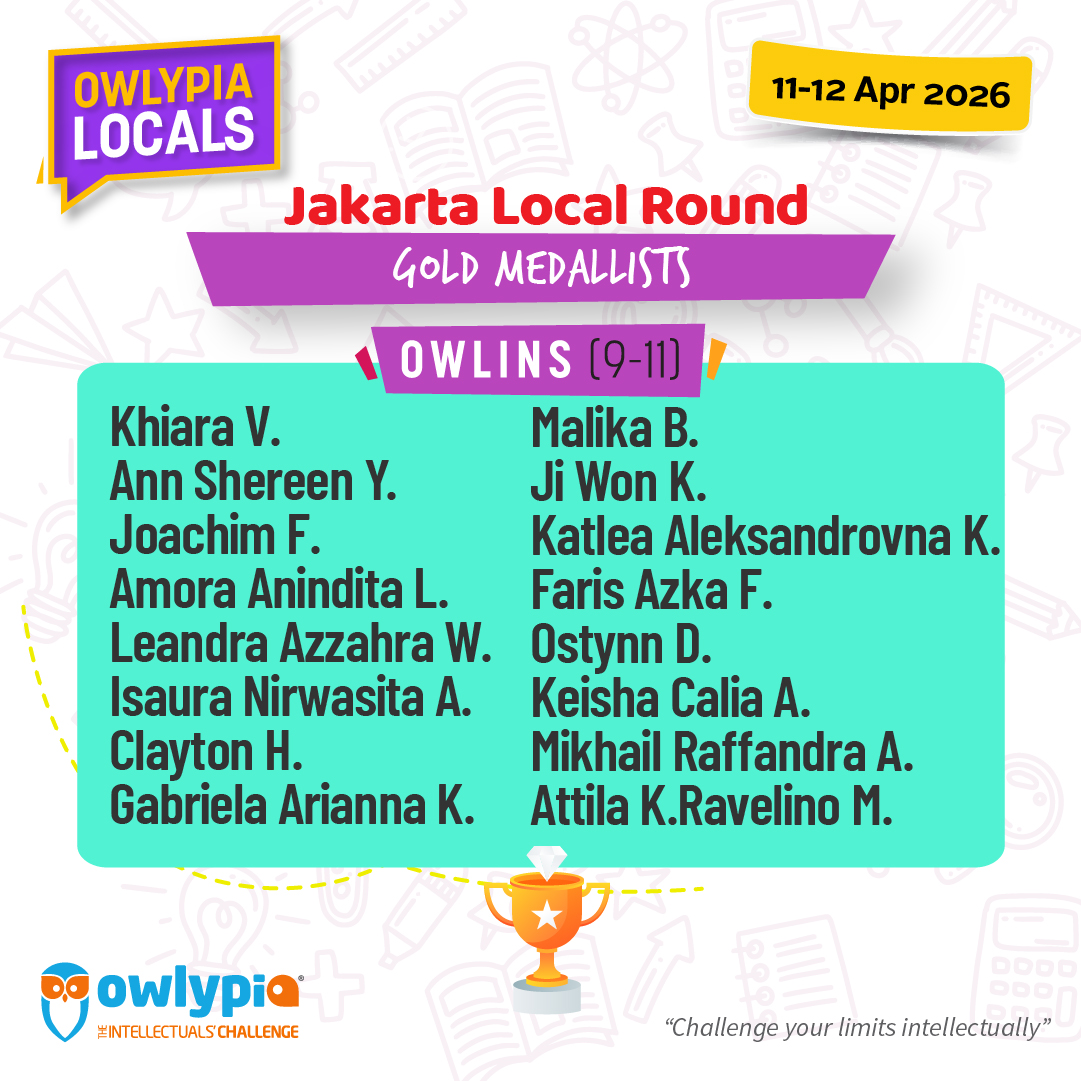 Owlypia competition results showing student achievements and awards ceremony