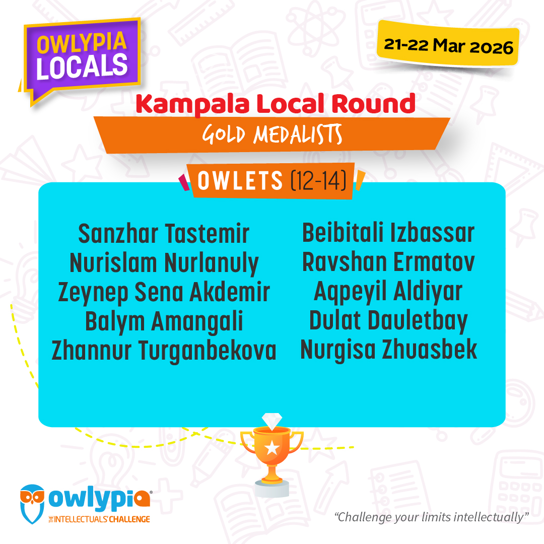 Owlypia competition results showing student achievements and awards ceremony