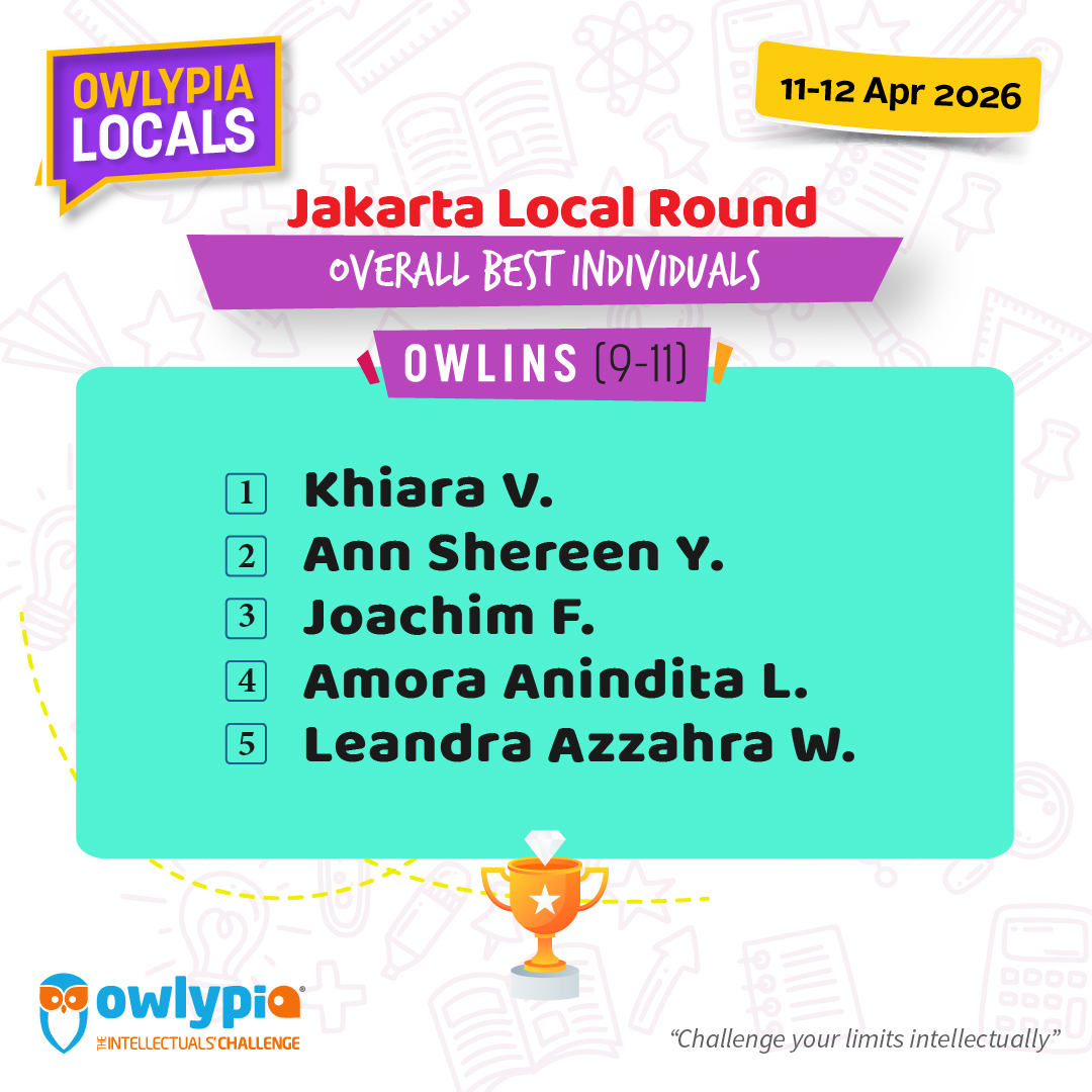 Owlypia competition results showing student achievements and awards ceremony