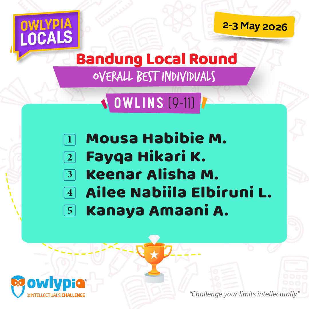 Owlypia competition results showing student achievements and awards ceremony