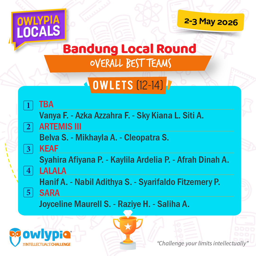 Owlypia competition results showing student achievements and awards ceremony