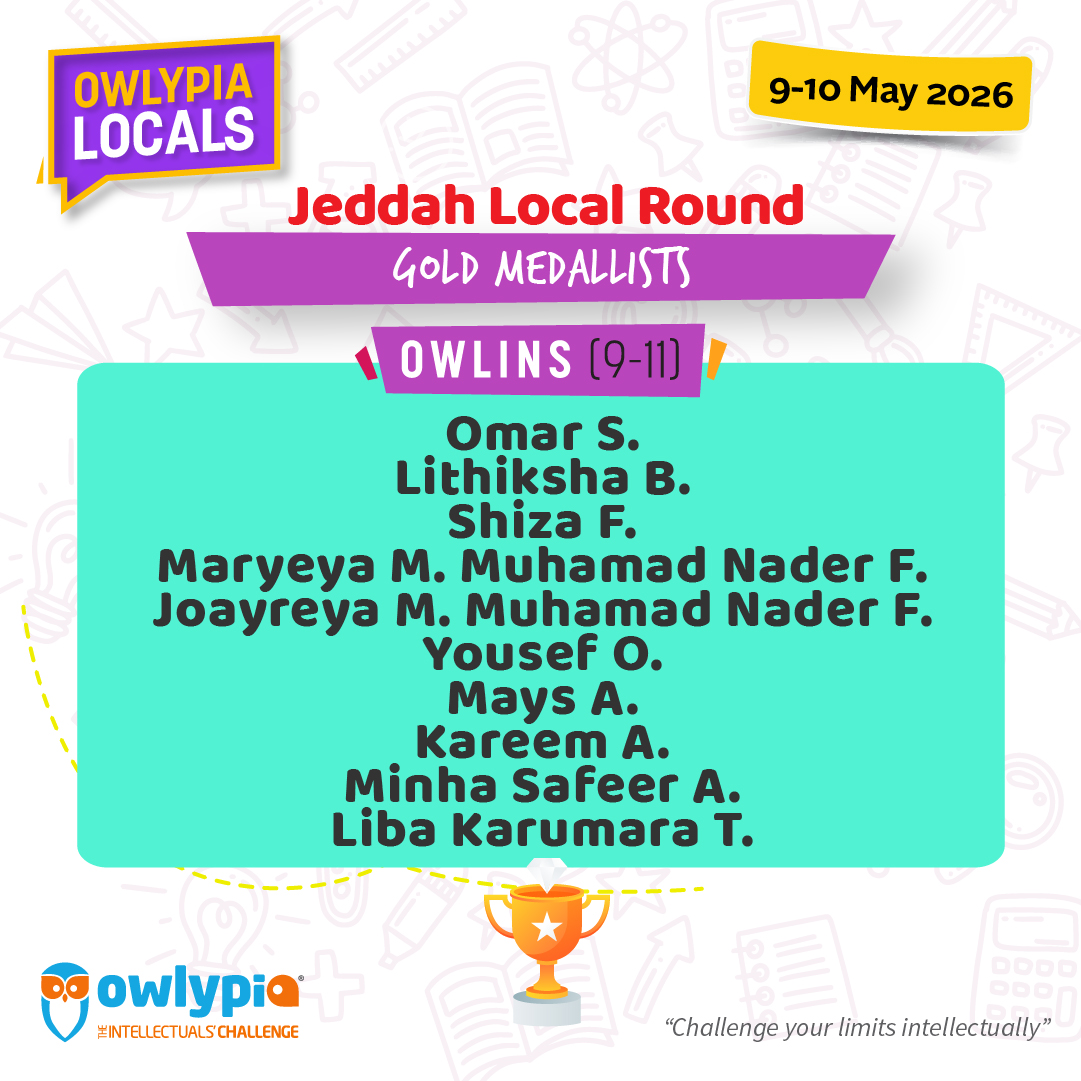 Owlypia competition results showing student achievements and awards ceremony