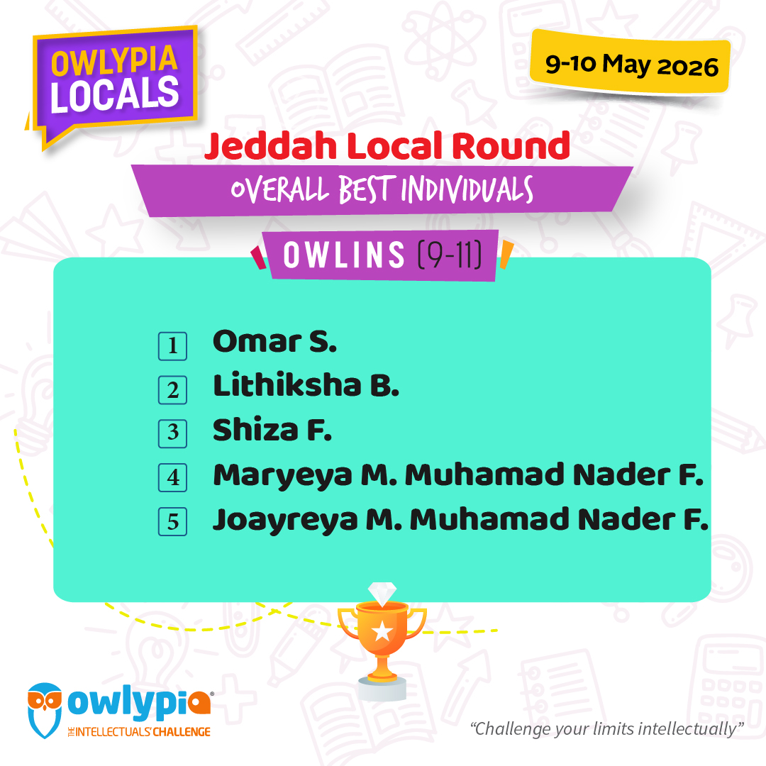 Owlypia competition results showing student achievements and awards ceremony