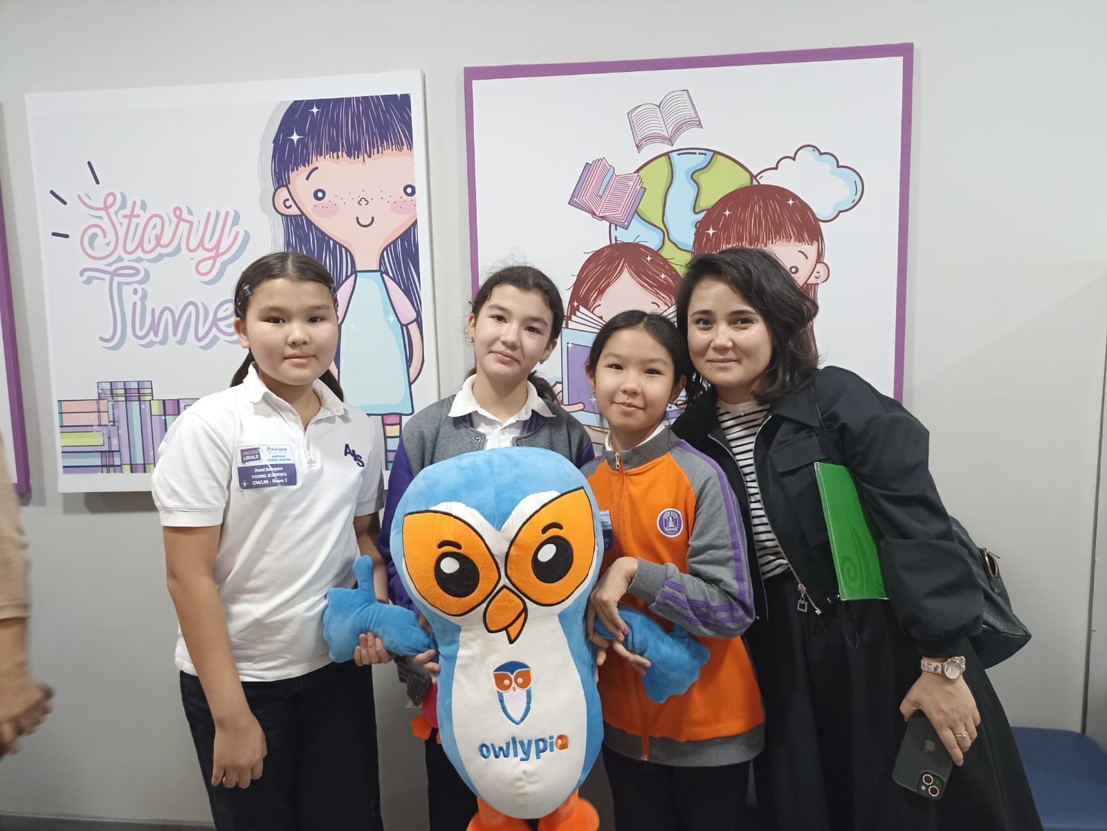 Happy Owlypia students celebrating their achievements